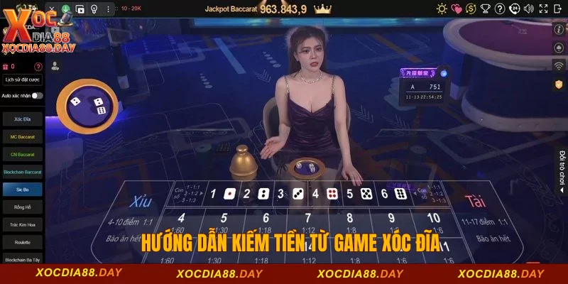 Hướng dẫn kiếm tiền từ game xóc đĩa